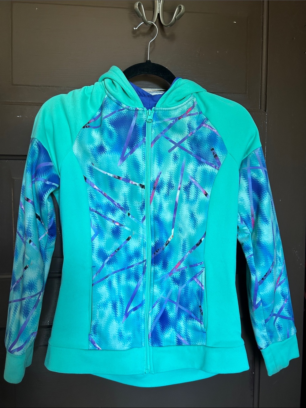 Champion Zip Up Hoodie; size 14-16
